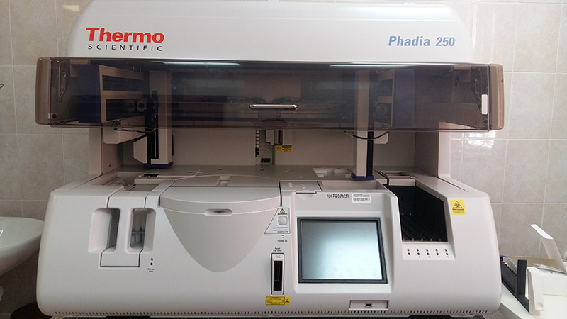 Автоматический иммунохемилюминесцентный анализатор для аллергодиагностики Phadia 250